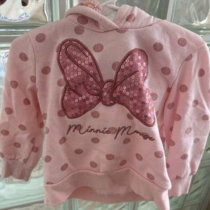 Minnie Mouse hoodie sweatshirt fleece 3T